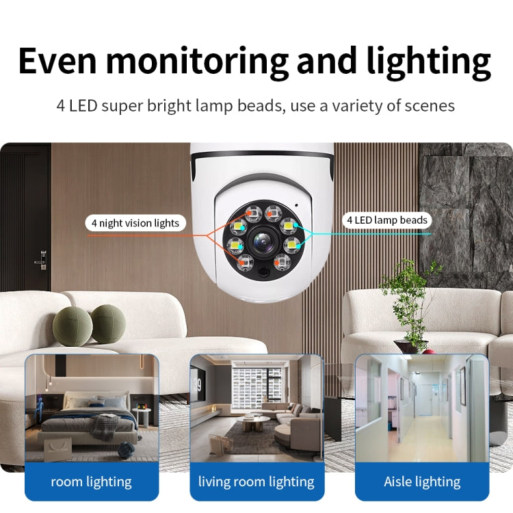 A6 2MP HD Light Bulb WiFi Camera Support Motion Detection/Two-way Audio/Night Vision/TF Card, With 32G Memory Card A6 2MP HD Light Bulb WiFi Camera Support Motion Detection/Two-way Audio/Night Vision/TF Card, With 32G Memory Card